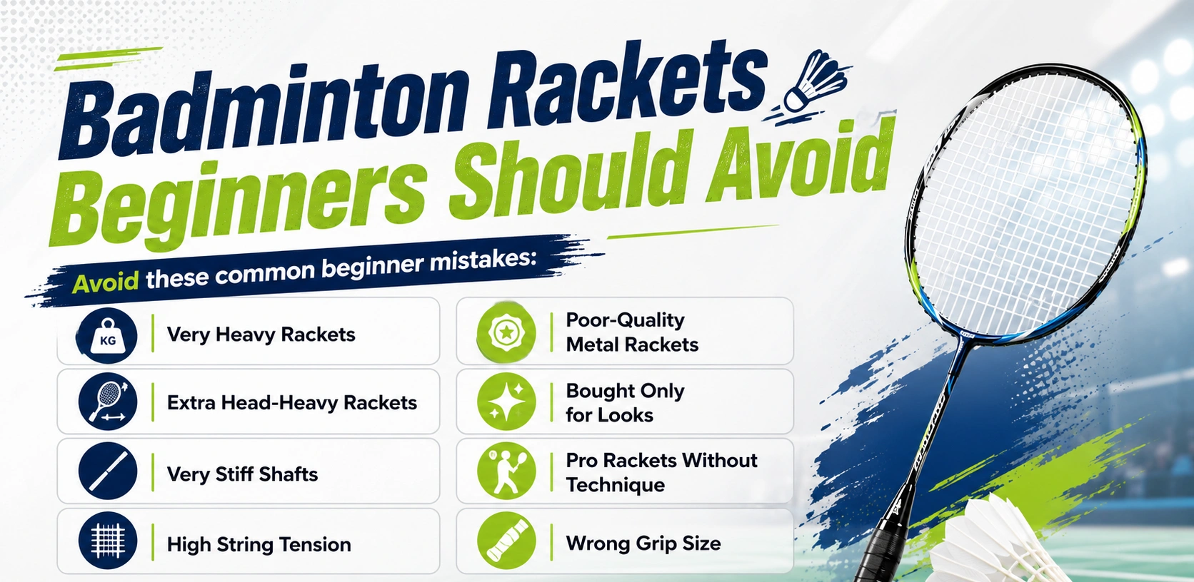 Which Badminton Racket Should Beginners Avoid
